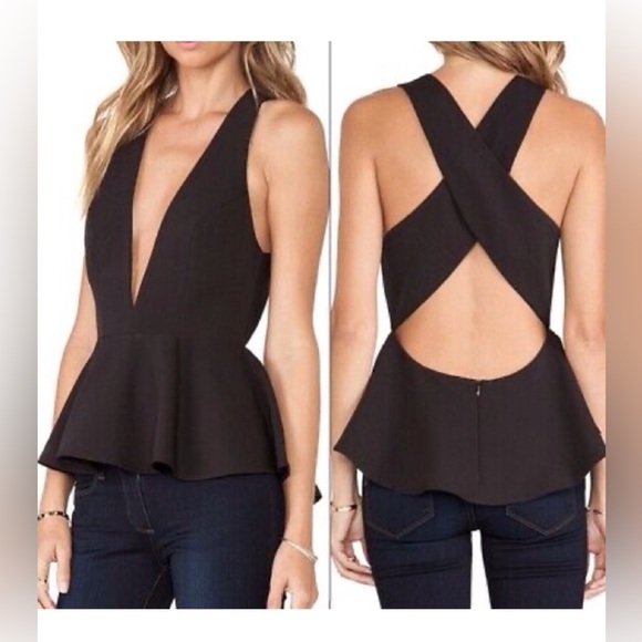 Lovers + Friends Tops - 2x HOST PICK Lovers + Friends NWT Open Back Blouse NWT Size XS Gorgeous